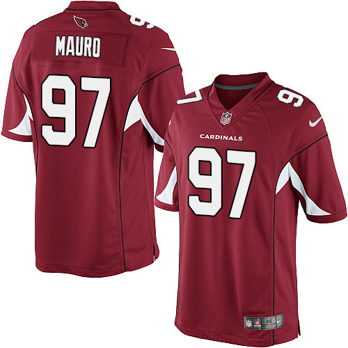 Youth Elite Josh Mauro Nike Jersey Red Home - #97 NFL Arizona Cardinals